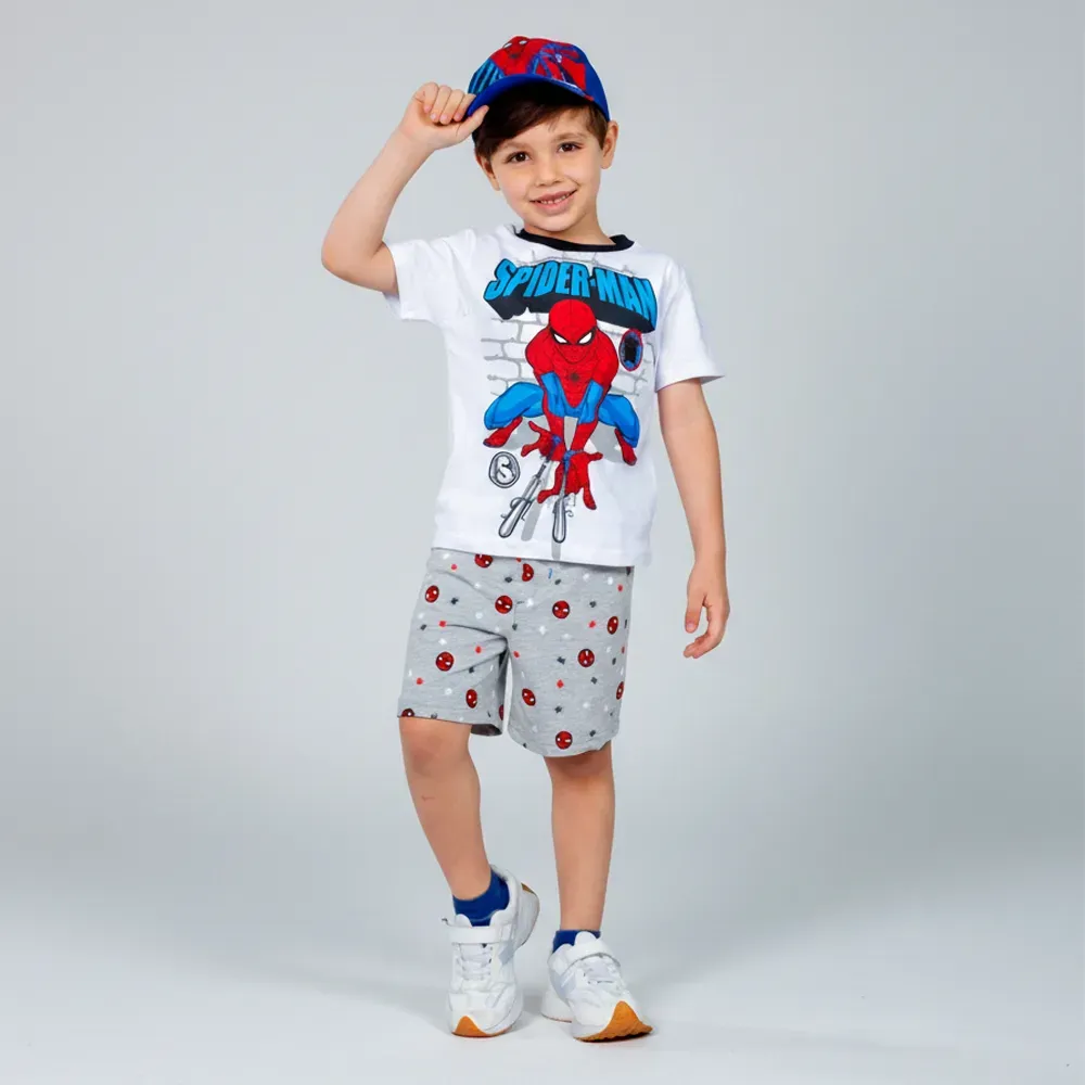 Boys Spider-Man cotton pajama set T-shirt & Shorts