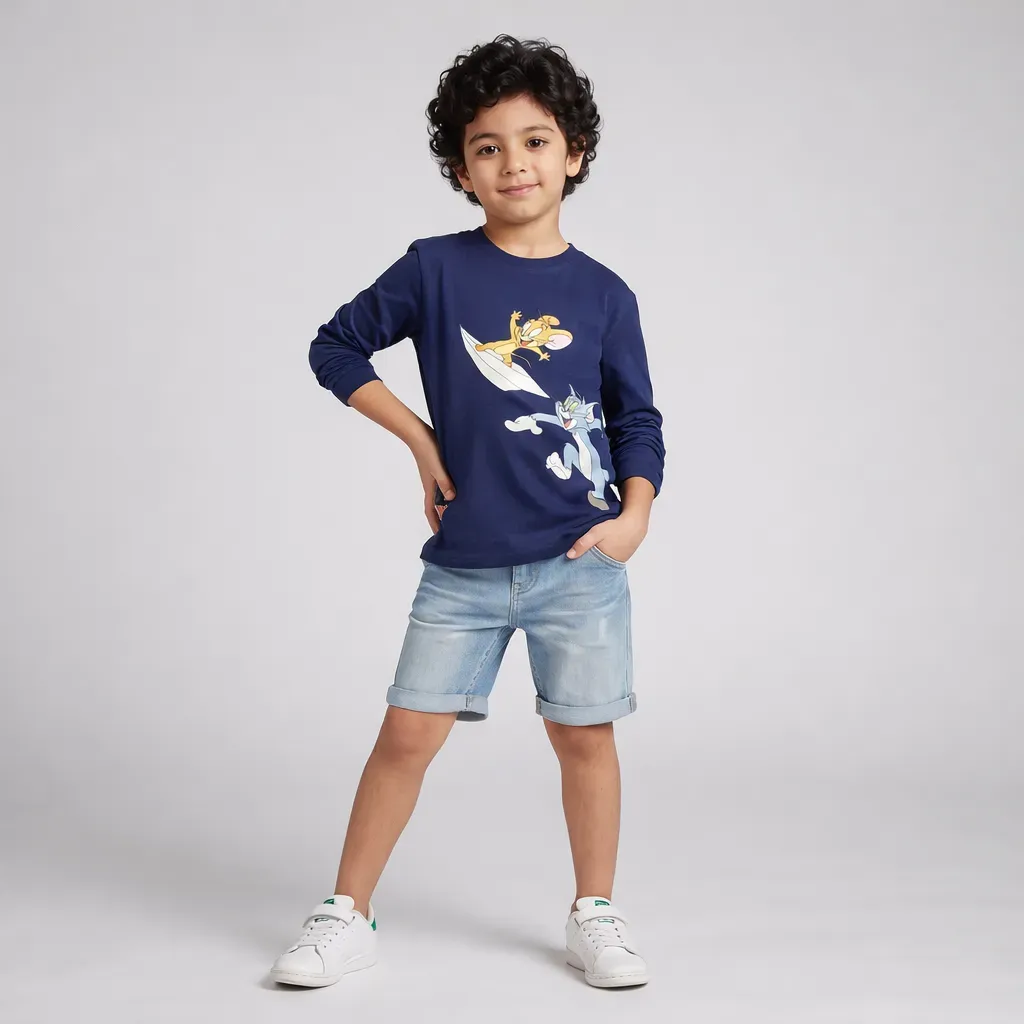 Boys' Tom and Jerry winter t-shirt tween age