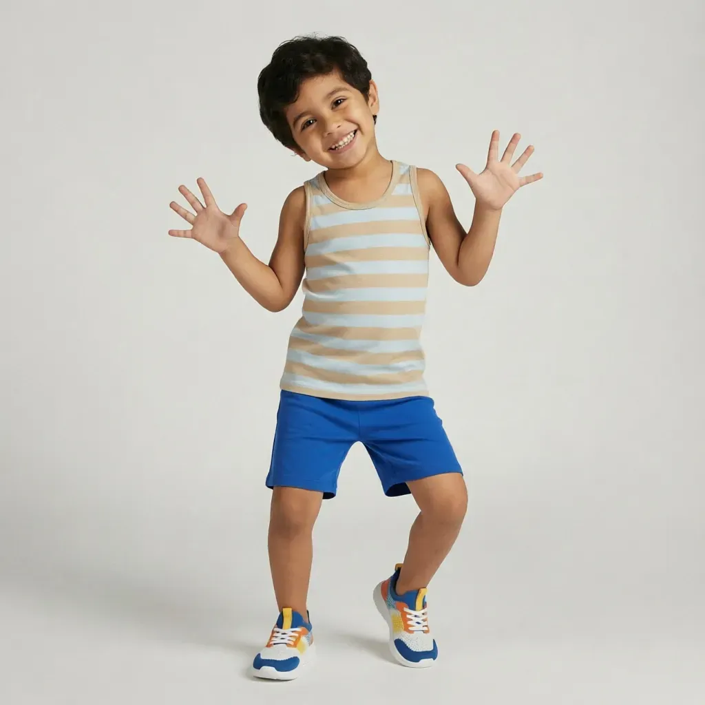 Boys’ summer cotton pajama set