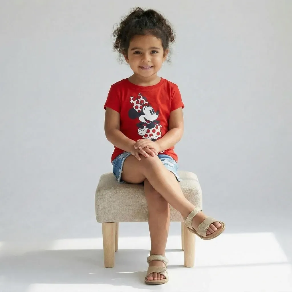 Girl Minnie Mouse summer T Shirt Red
