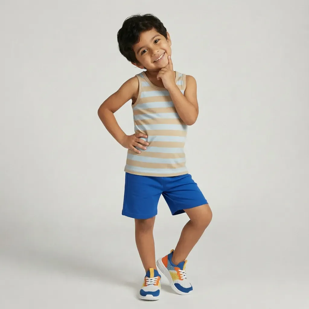 Boys’ summer cotton pajama set