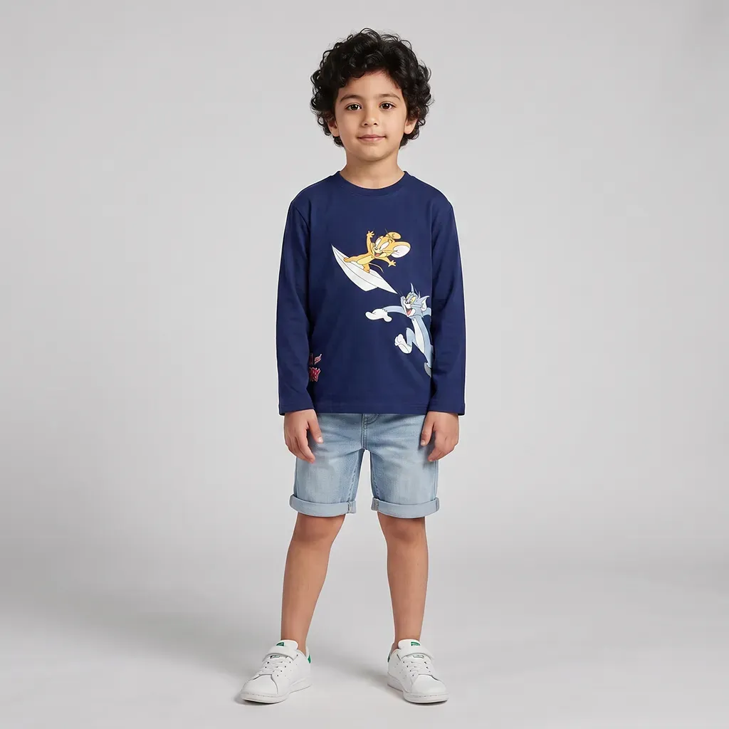 Boys' Tom and Jerry winter t-shirt tween age