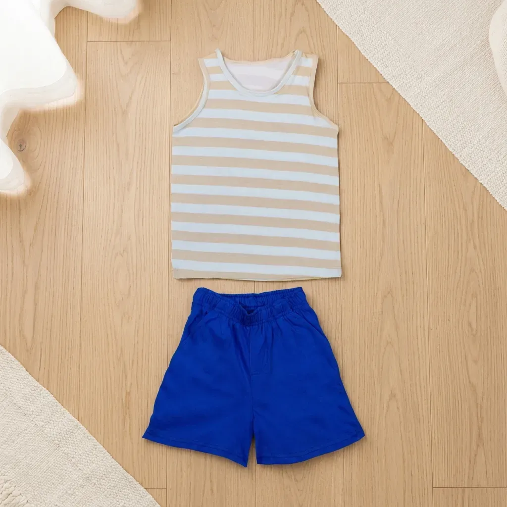 Boys’ summer cotton pajama set