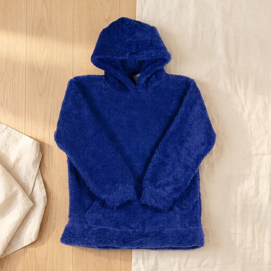 Kids Winter Fluffy Fleece Hoodie