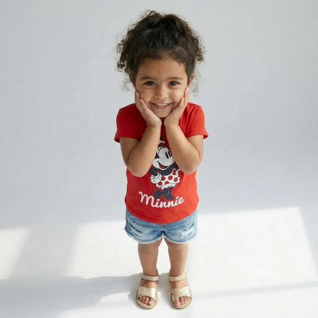 Girl Minnie Mouse summer T Shirt Red