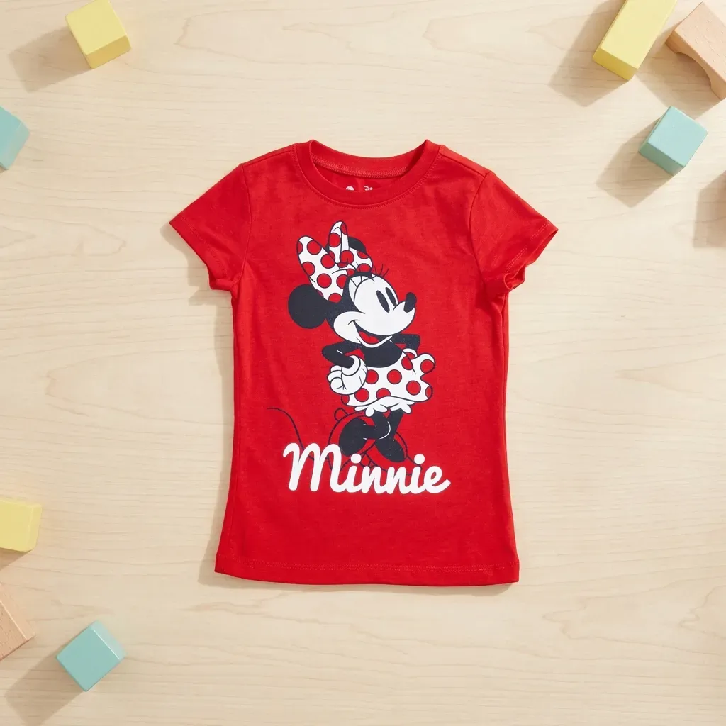 Girl Minnie Mouse summer T Shirt Red