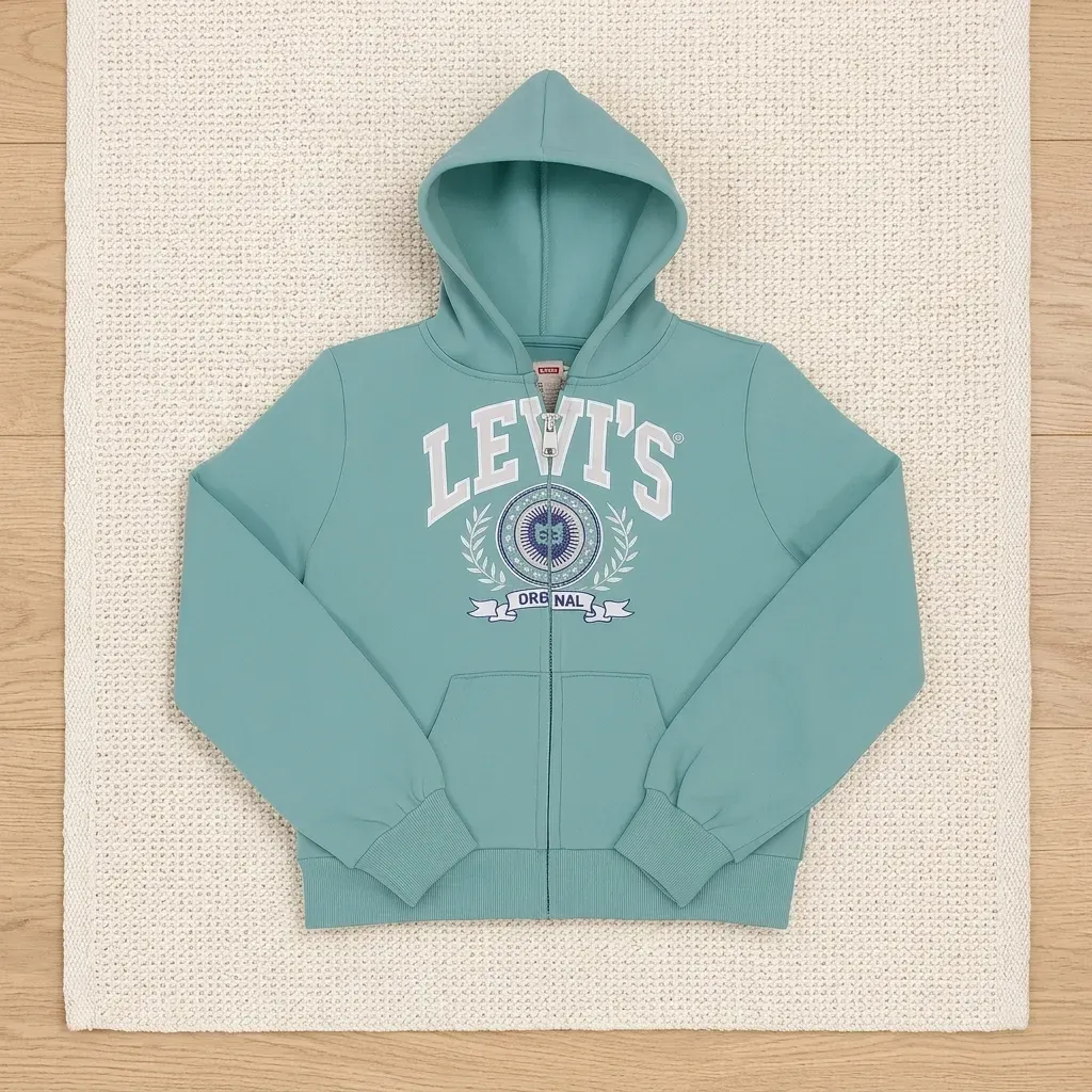 Boys Zip Up Hooded Sweatshirt Cotton Fleece original brand