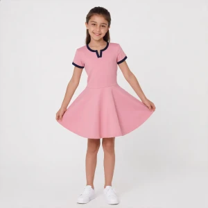 Simple Outing Dress for girls - Imported