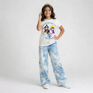 Girls summer cotton T-Shirt – Disney Princesses  White