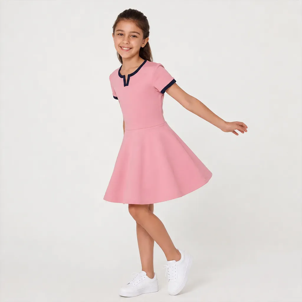 Simple Outing Dress for girls - Imported