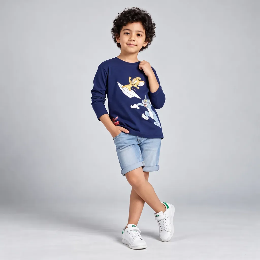 Boys' Tom and Jerry winter t-shirt tween age