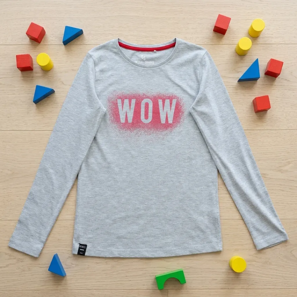 Girls' winter long-sleeve t-shirt Imported brand