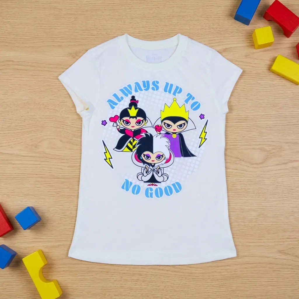 Girls summer cotton T-Shirt – Disney Princesses  White
